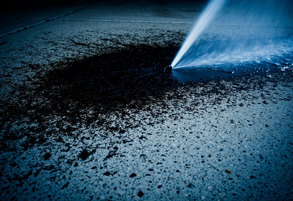 Dirty surface before cleaning